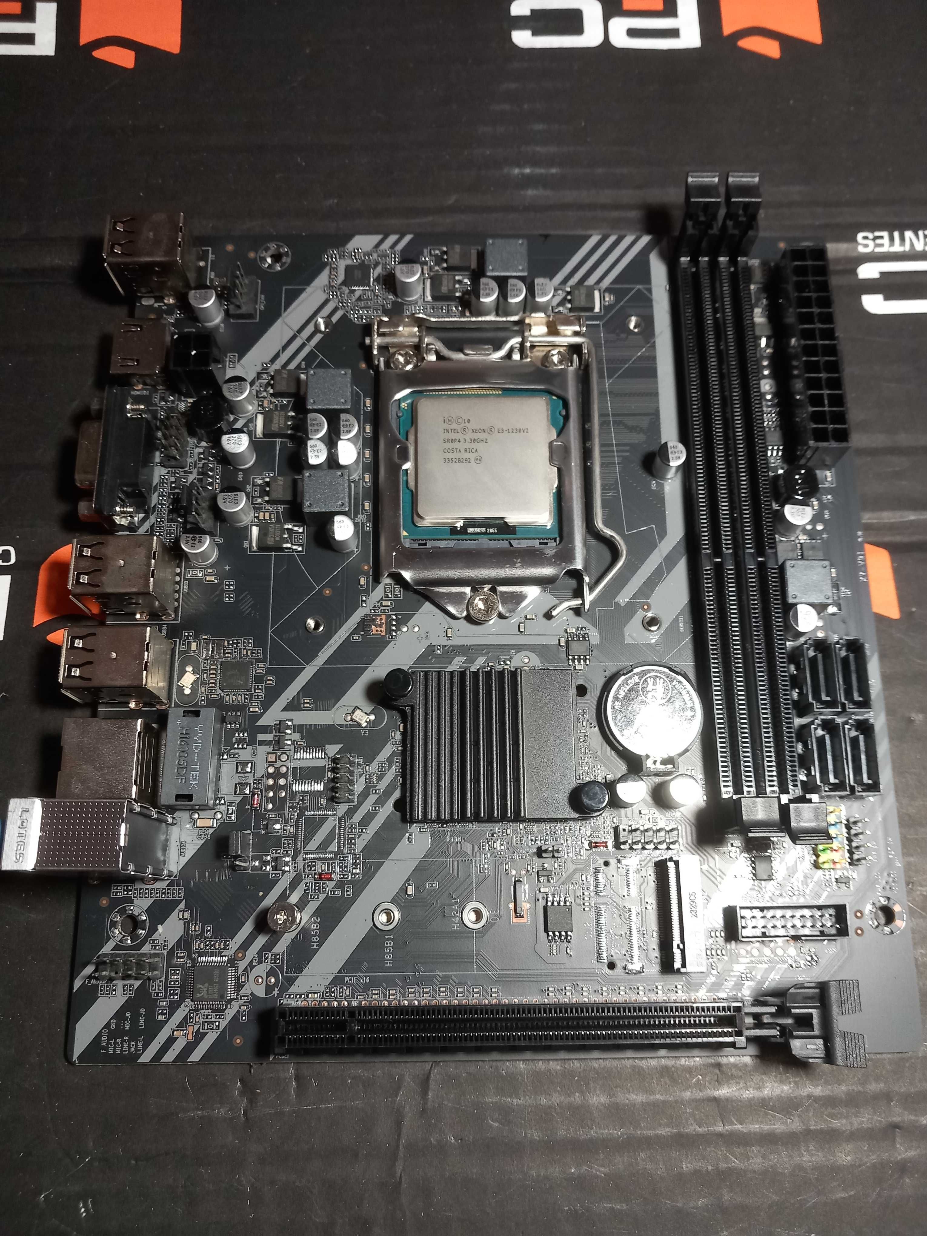 Conjunto de Motherboard  Processador  Memórias  Cooler  Fonte