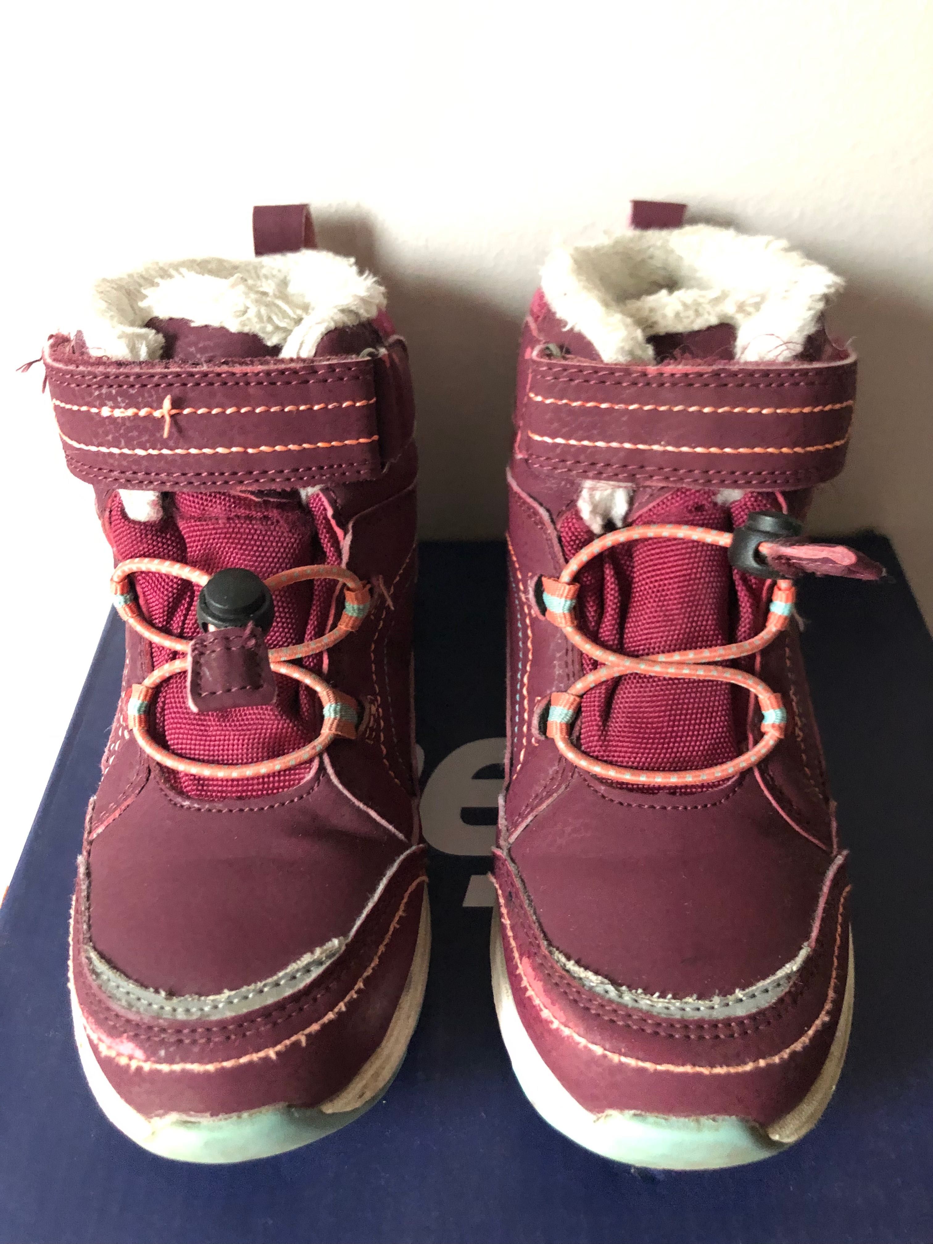 Dziecięce buty zimowe kozaki ocieplane z membraną Water Proof BEJO r29