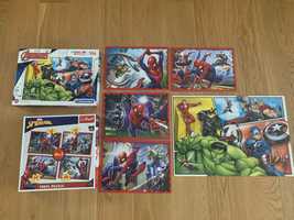Puzzle Trefl i Clementoni Spider Man 35/48/54/70 Avengers  104