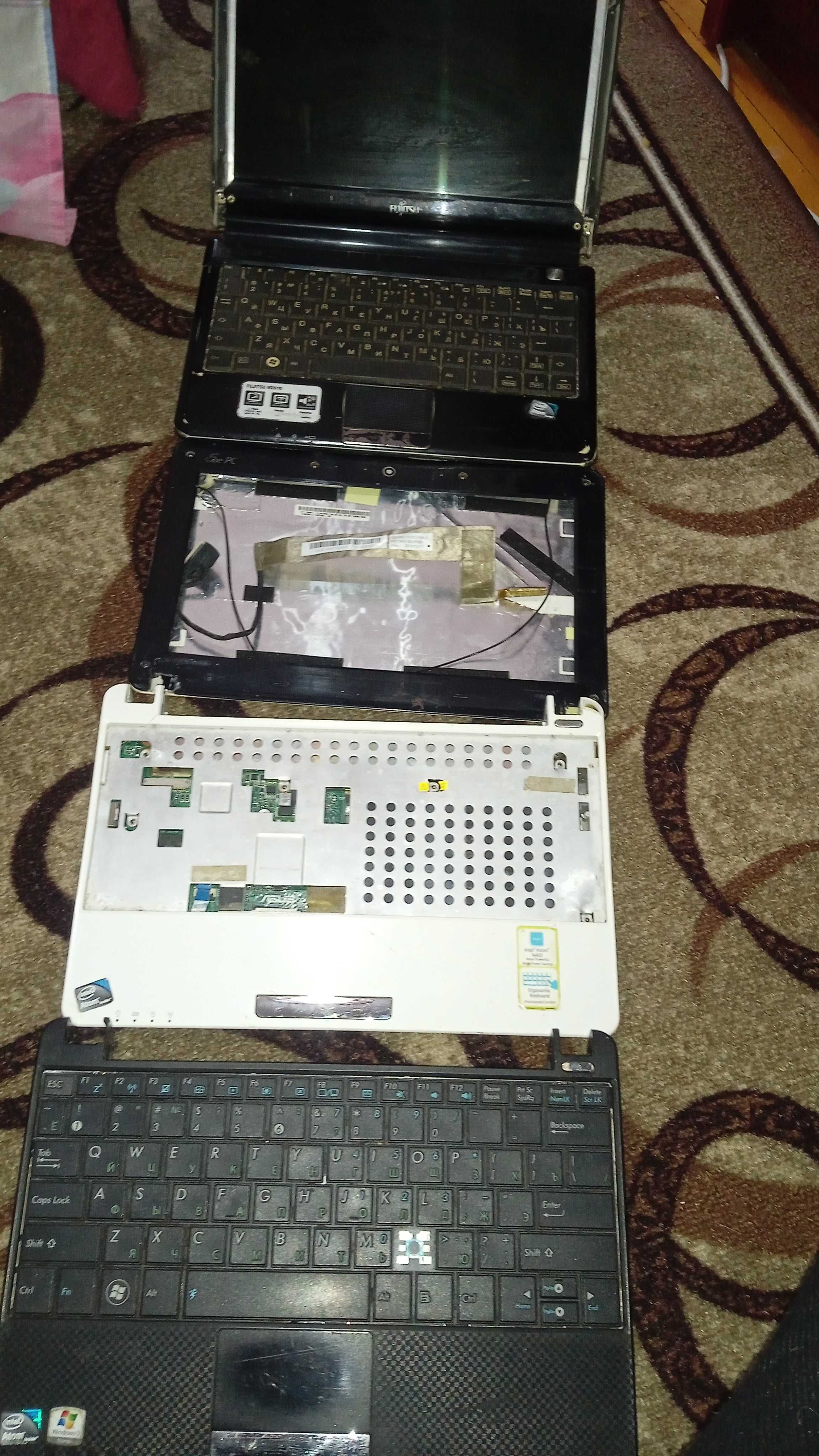 Нетбуки Asus, Fujitsu 3шт
