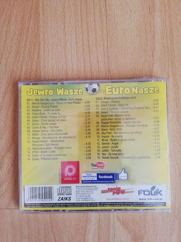 Ole ole ole Jewro Nasze Euro 2CD Disco Polo