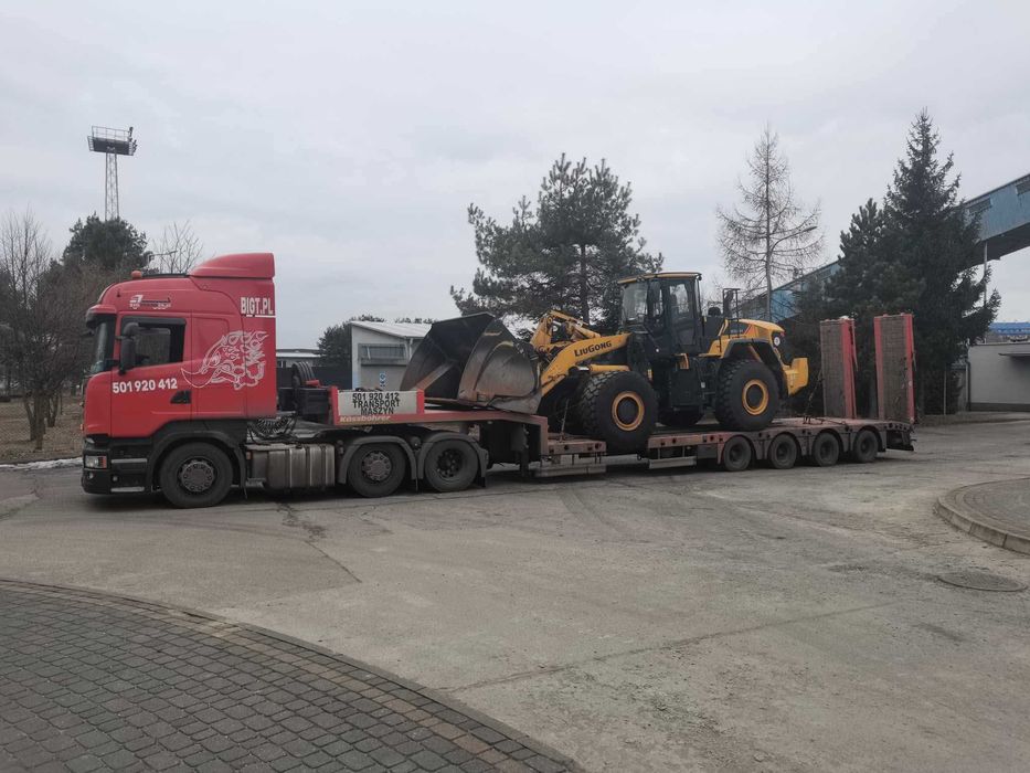 Tiefbett usługi transportowe naczepa tiefbett naczepa niskopodwoziowa.