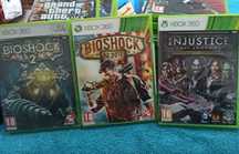3 gry na xbox 360 oraz na xbox one Injustice Bioshock 2 i Infinite