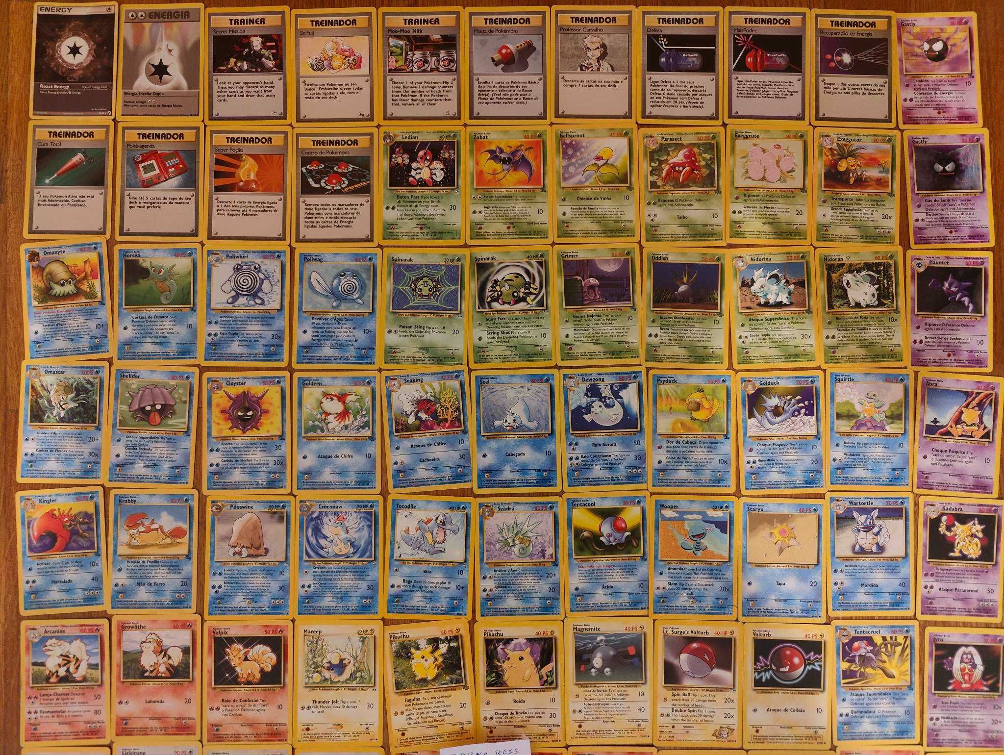 Cartas Pokemon antigas vintage