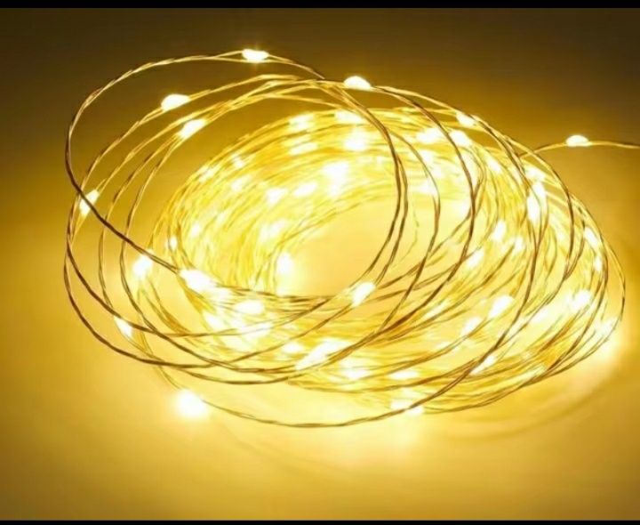 Lampki świąteczne 5 metrów 50 LED / USB do wyboru 3 kolory