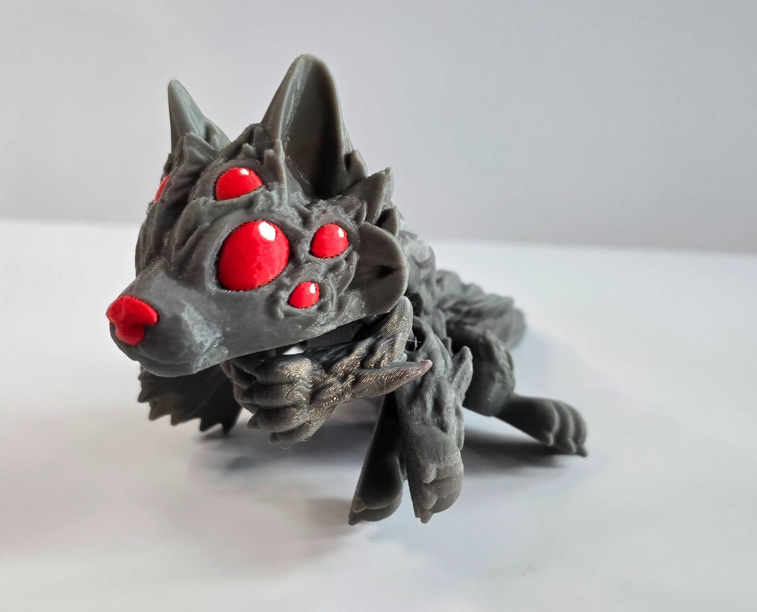 Wilkopająk — ruchoma figurka wilka-pająka, rozm. XL — Druk 3D