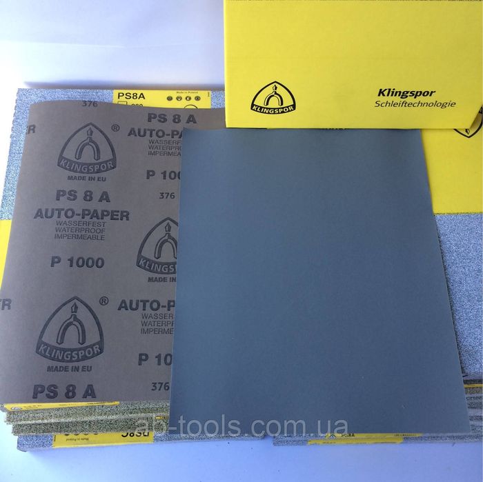 Наждачная бумага Klingspor PS 8 A 230x280мм Р1000,1500