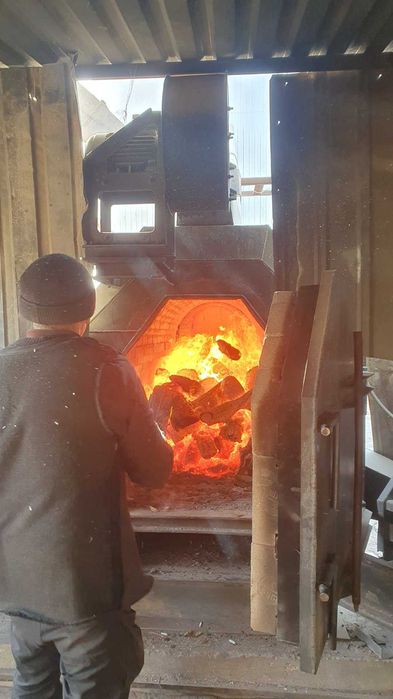 Теплогенератор для зерносушарок на дровах