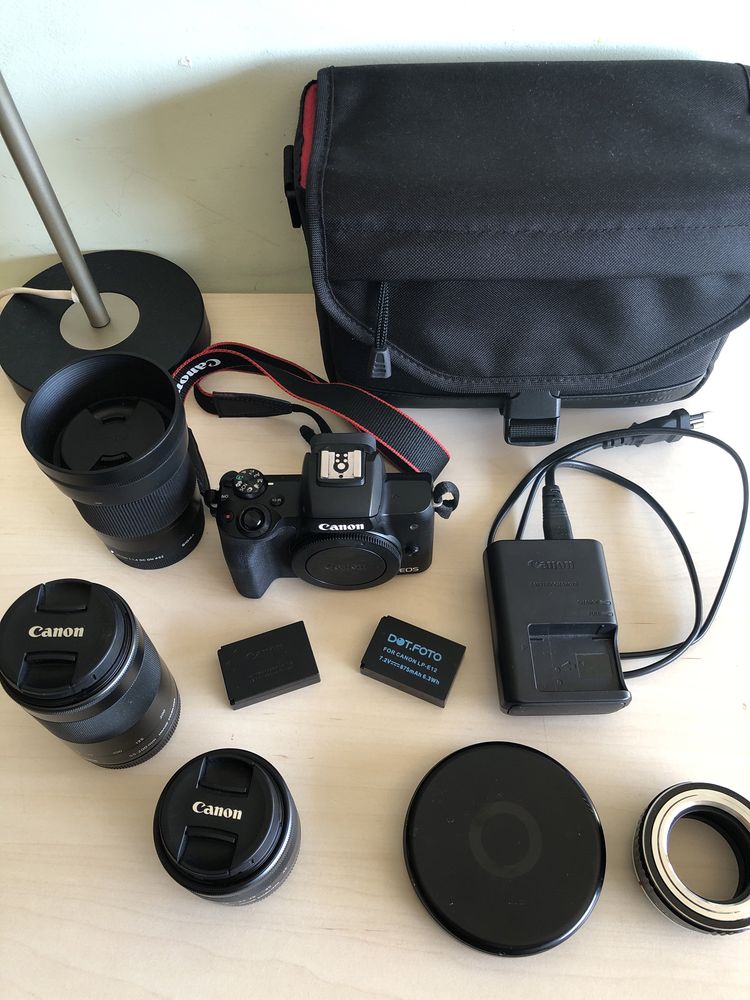 FULL KIT CANON M50 markii (lentes, acessorios, baterias)