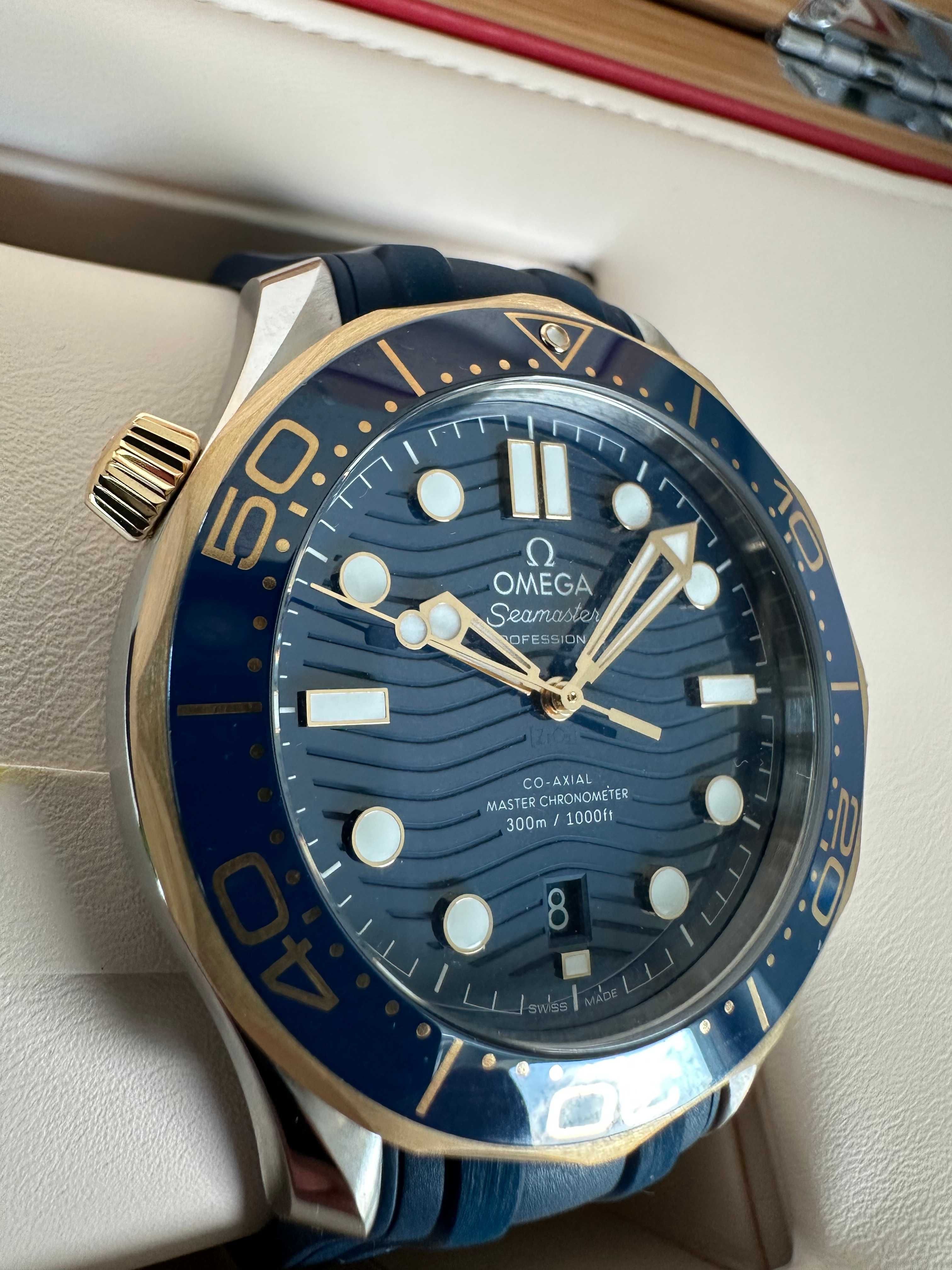 Omega Seamaster Diver 300M Stal Złoto 18K