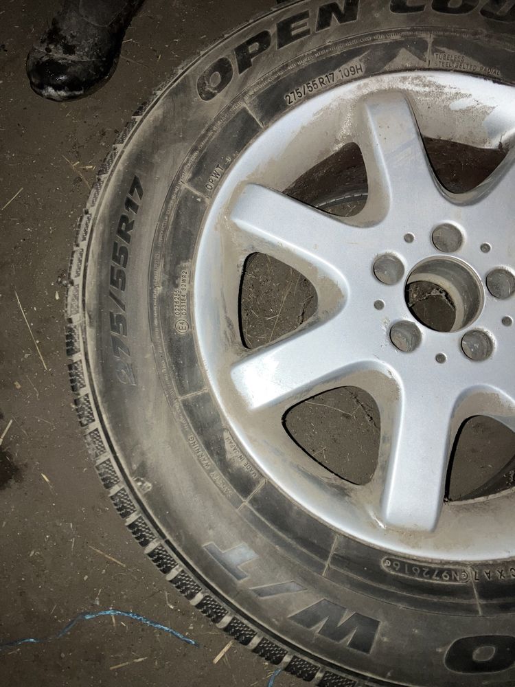 AluFelgi z oponami 275/55/R17 mercedes ml open country