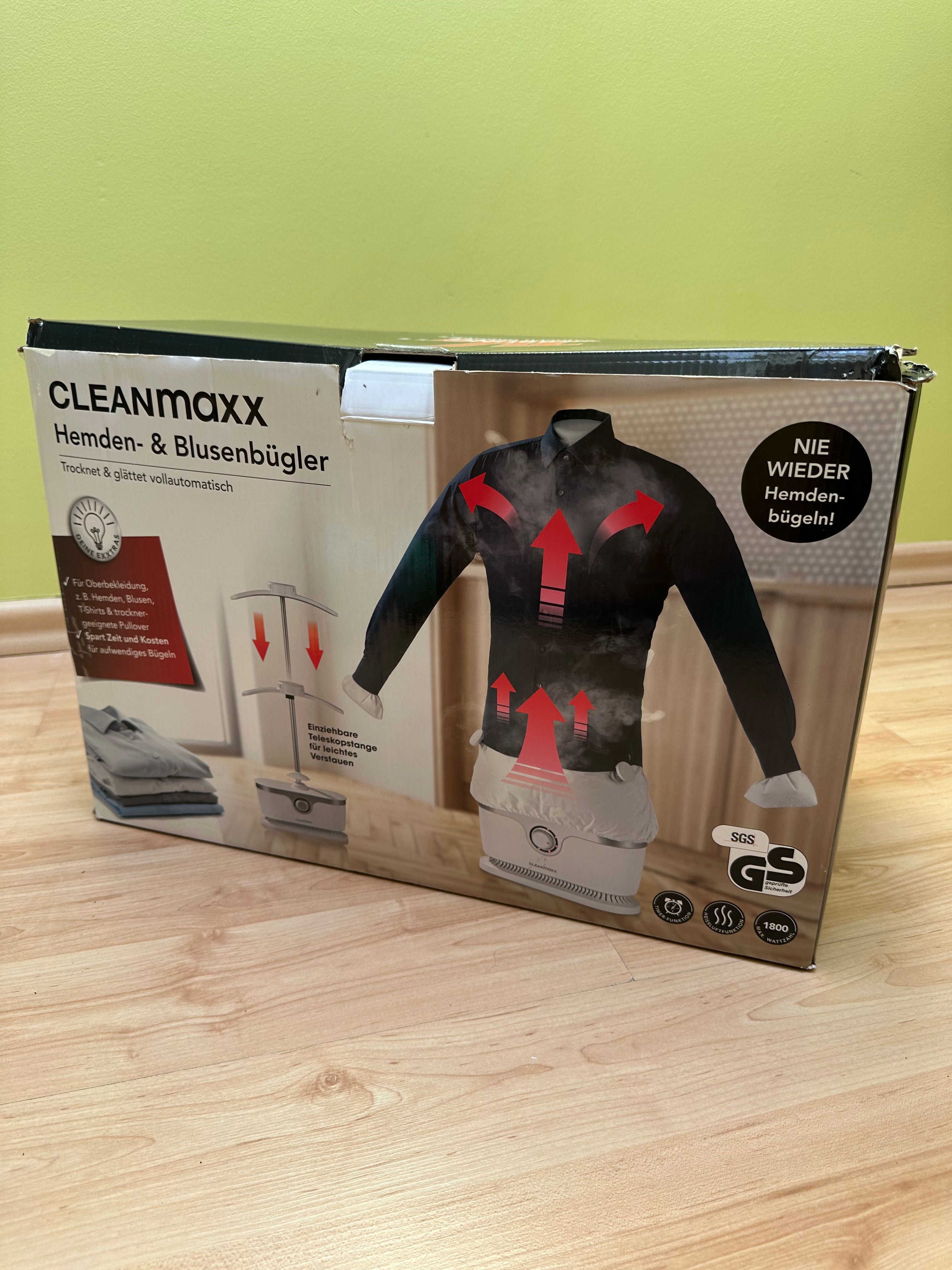 Suszarka do ubrań Cleanmaxx z funkcją prasowania - manekin parownica