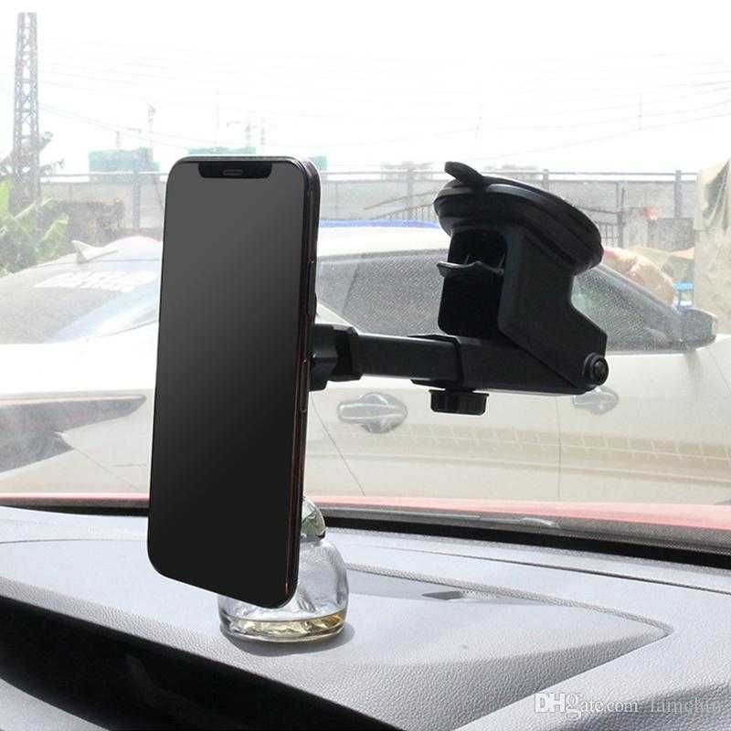 Магнитный авто держатель телефона на присоске /стекло панель Long Arm