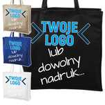Torba na zakupy z własnym nadrukiem logo tekst Malfini Carry