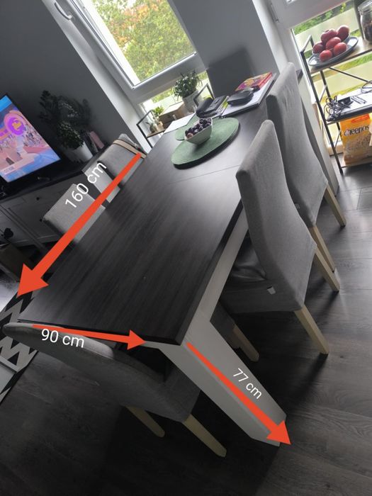 Duży stół rozkładany