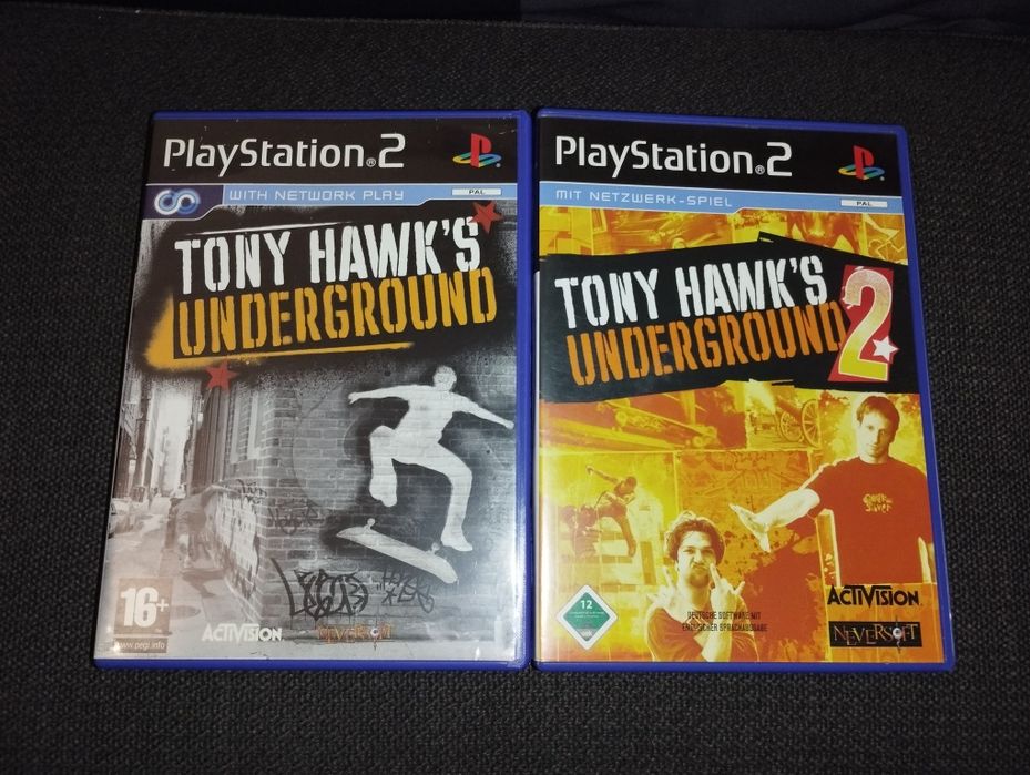 PS2 Tony Hank's Underground 1 e 2 - LER DESCRIÇÃO