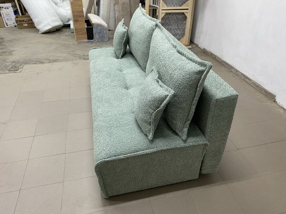 Kanapa rozkładana do salonu czarna tkaniny do wyboru