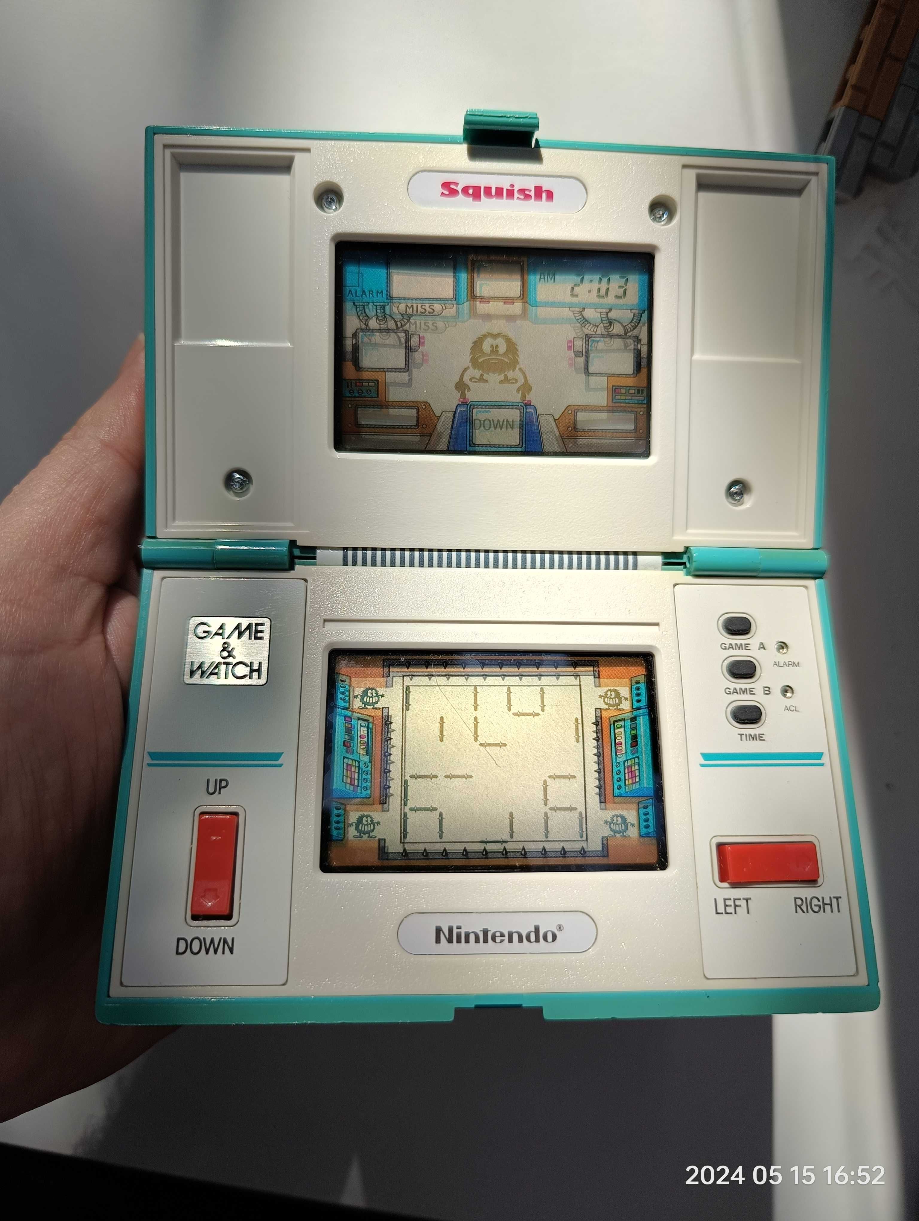 Nintendo Squish Game&Watch Unikat z 1986 roku.