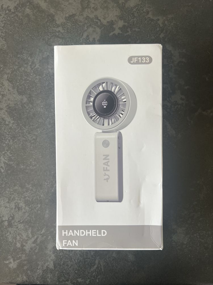 mini cyfrowy wentylator wiatraczek podręczny podróżny czarny Xiaomi