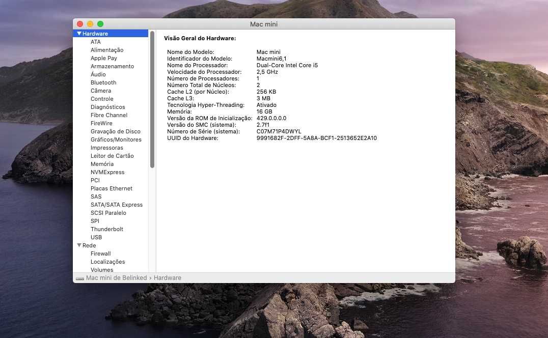 Vendo Mac Mini, finais de 2012, 2,5GHz I5 Dual-Core, 16GB RAM