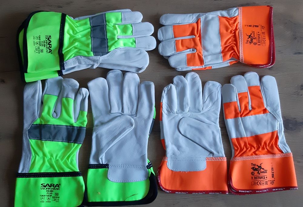 Rękawice robocze skórzane