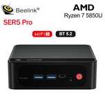 Мини ПК Beelink SER5 Pro, AMD Ryzen 7 5850U, 16 Gb DDR4, SSD 500Gb