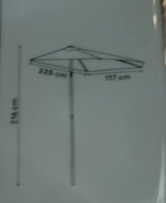 Pół parasol Castorama prawie nówka