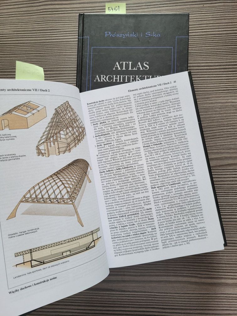 5451. "Atlas architektury" Tom I, II