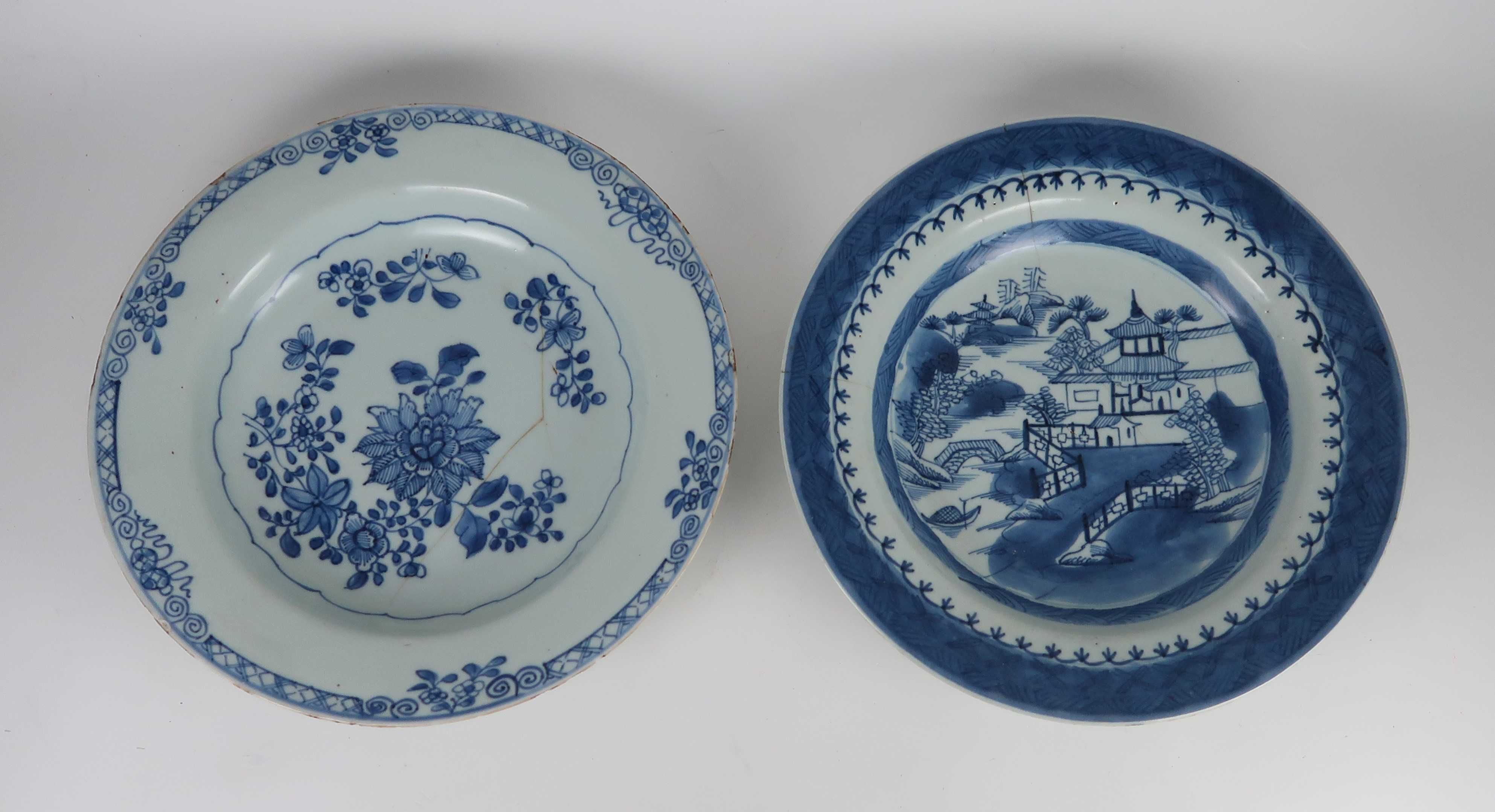 Pratos Porcelana da China Séc. XVIII, CADA