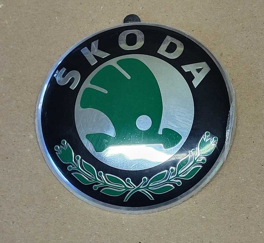 Emblemat znaczek przód Skoda 90 mm