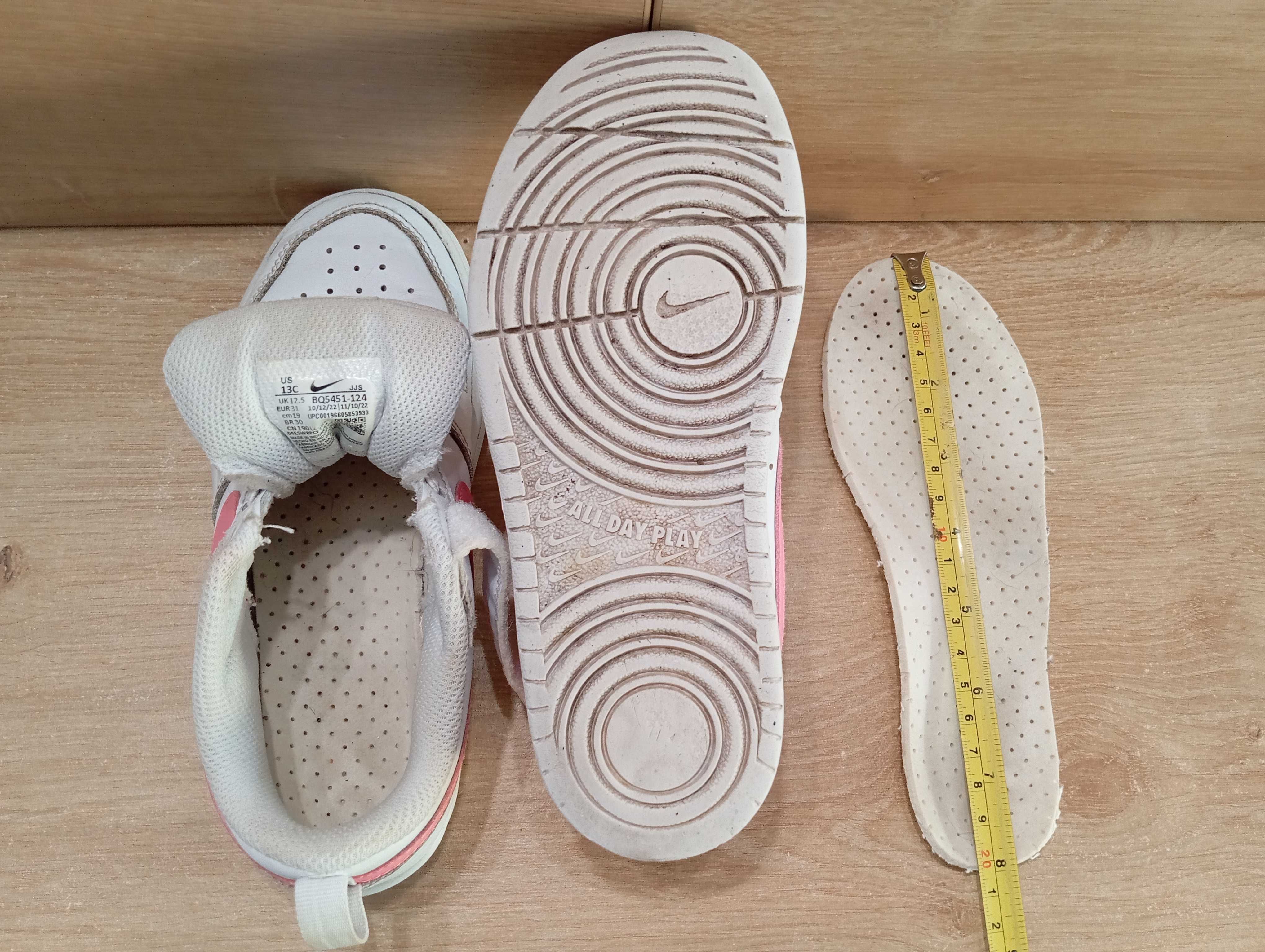 Nike Court Borough Low 2 (Psv) Sneakersy Dziewczęce Rozm 31 /19cm