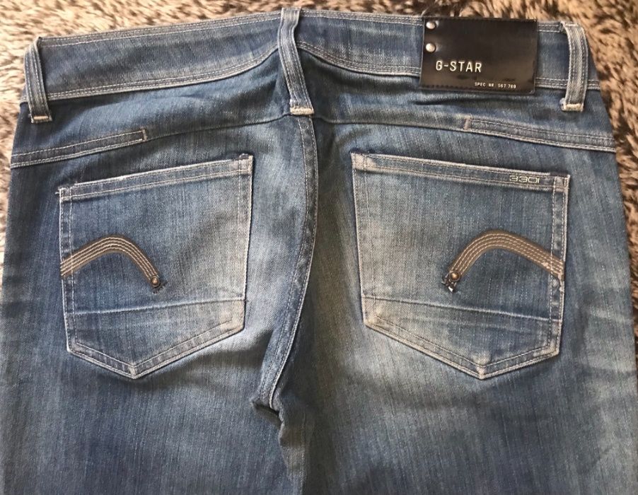 G-STAR RAW SPODNIE r. 30 / 34 miękki JEANS strecz