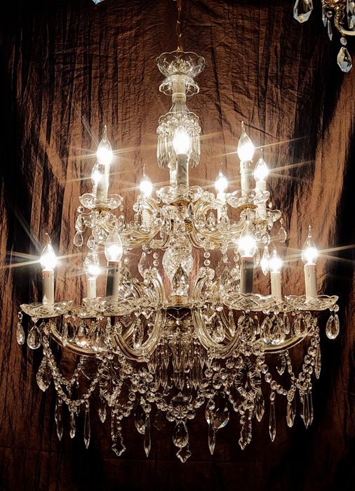 Люстра винтажна кришталева, Франція