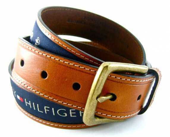 Tommy Hilfiger Новый 100% оригинал кожаный пояс США US 36 106см синий