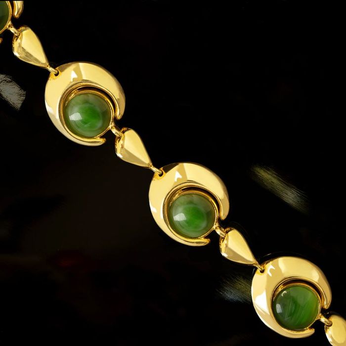 Komplet Biżuterii Naszyjnik Wisiorek Księżyc 925 Bransoletka Kolczyki