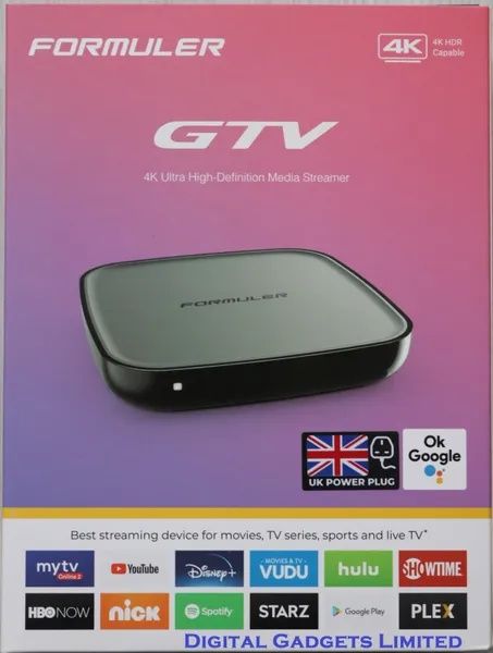 Formuler Android TV GTV 4K 1G/LAN IPTV Comando Bluetooth TOPO DE GAMA