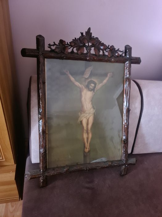 Stary obraz z Jezusem