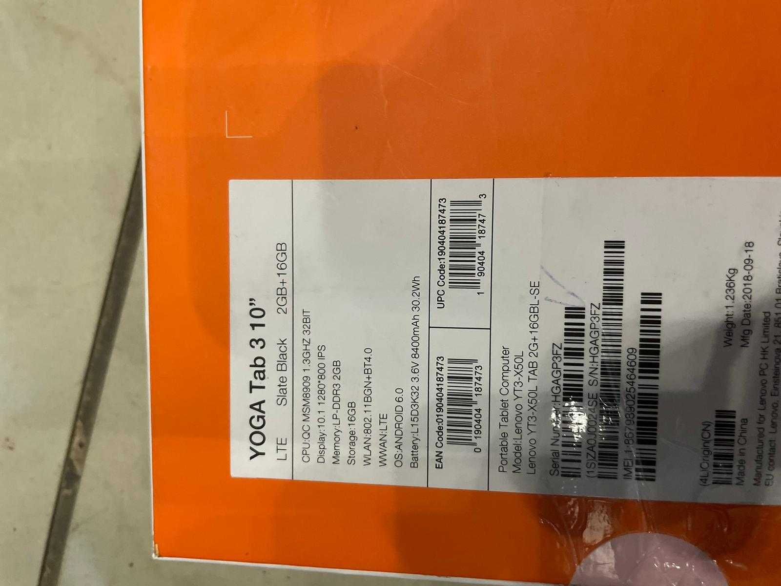 Nowy Tablet Lenovo Yoga Tab 3 10.1' IPS obrotowa kamera  yt3-x50F igo