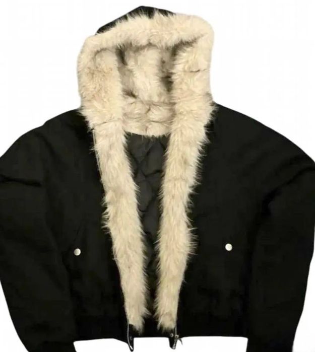 Куртка с мехом у2k (винтаж balenciaga rick owens)