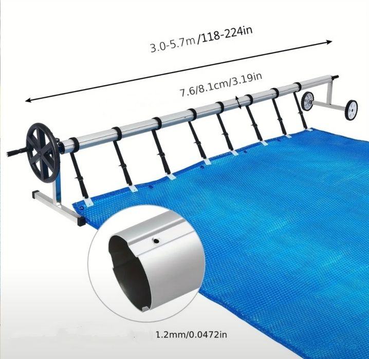 Regulowany zwijacz pokrywy basenowej 3.0-5.7 m