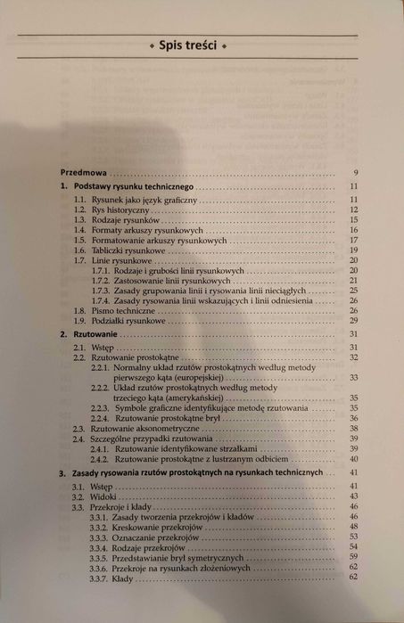 Rysunek techniczny w mechanice i budowie maszyn, stan b.dobry
