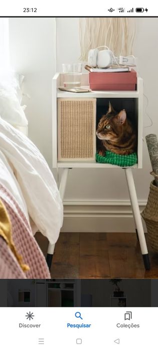 Casa c/pernas p/gatos, IKEA. Kit viagem p/ animais. NOVOS