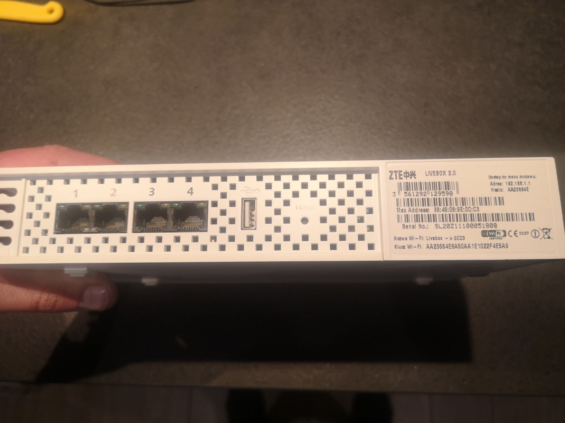 Livebox 2.0 ZTE używany