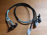 Dwa kable kątowe miniSAS SFF-8087 - 4x SATA 0.5m 50cm