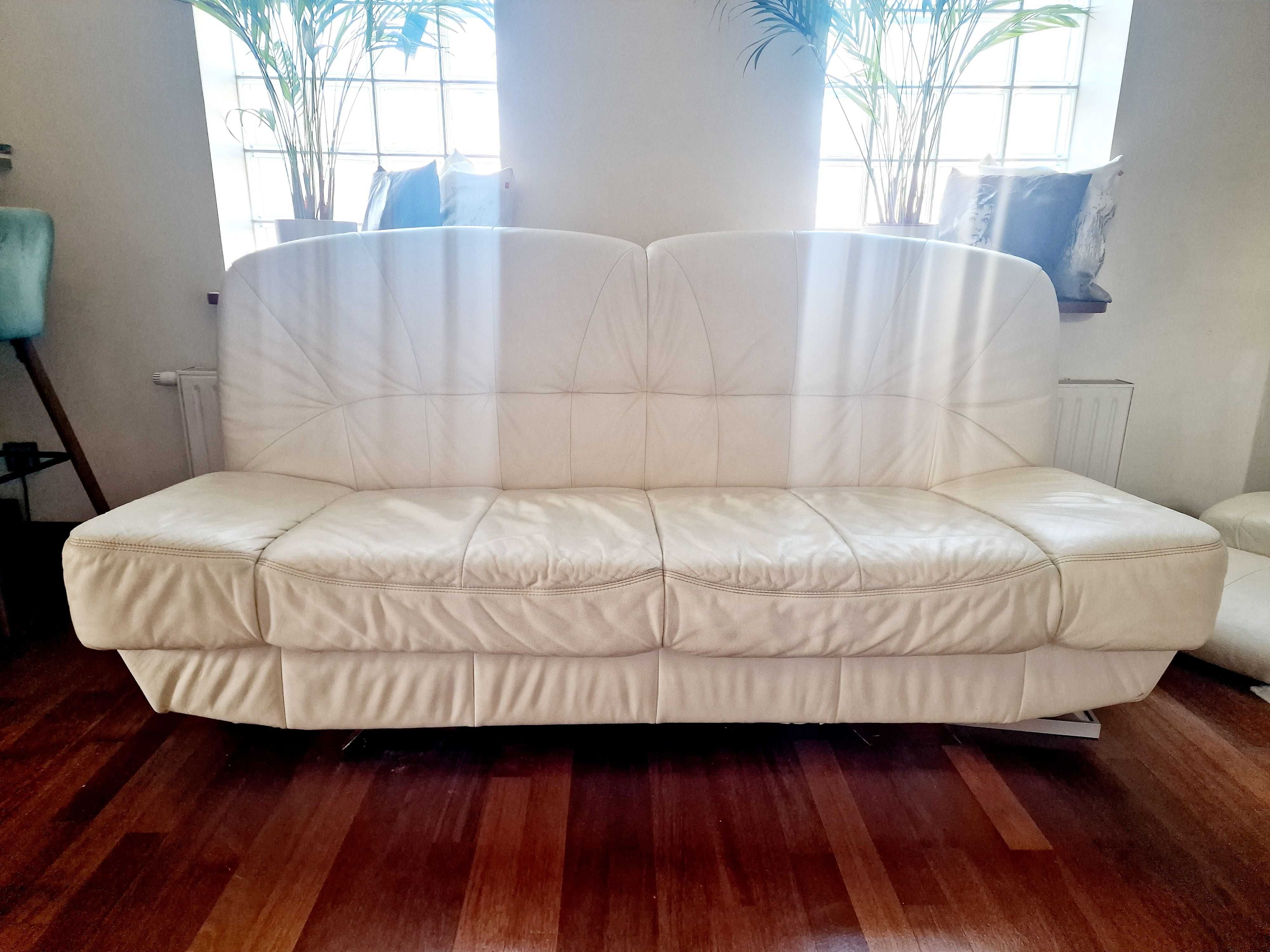 Sofa włska_skóra 198x90x91cm rozkładana