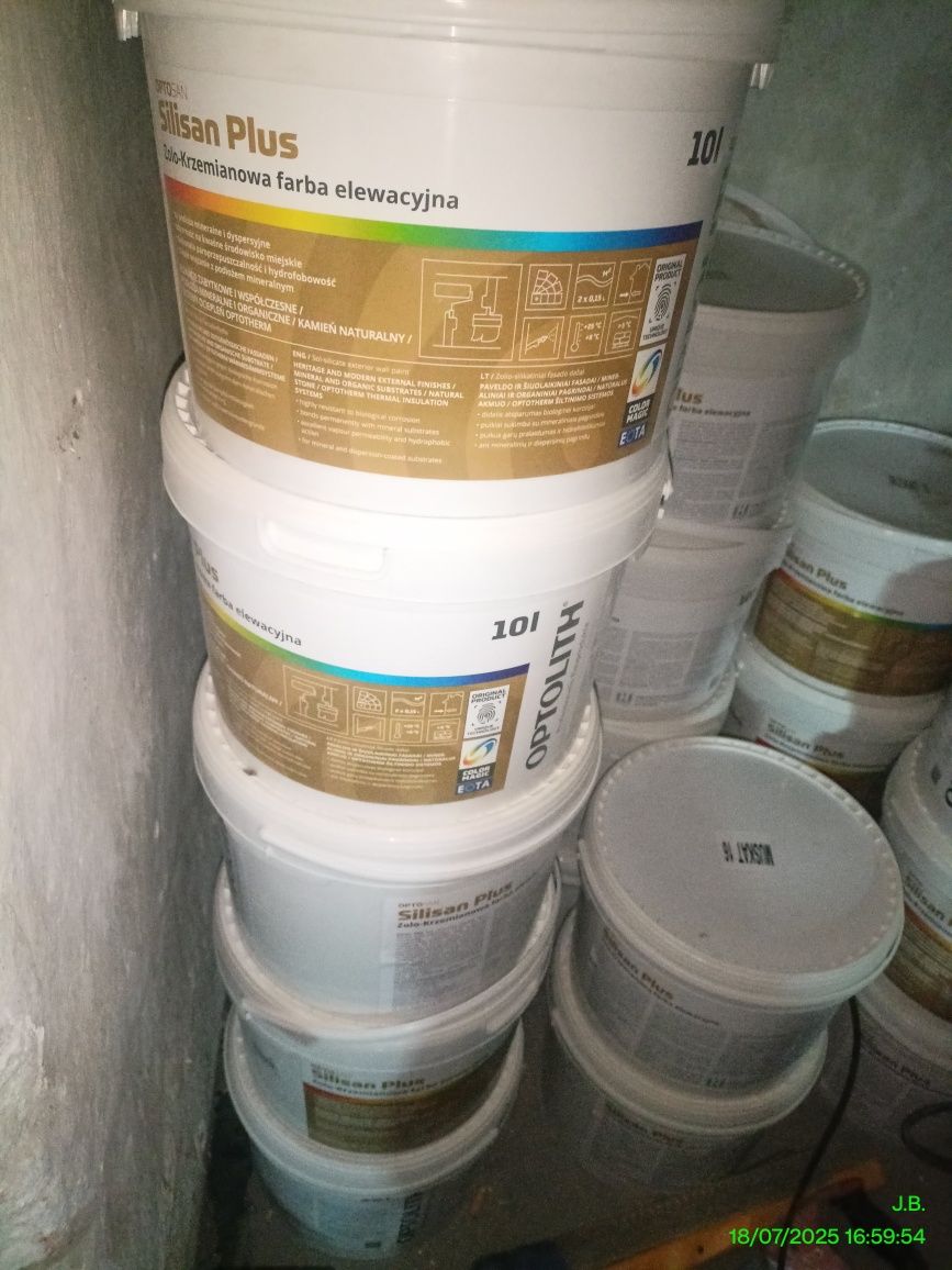 Farba Optolith silisan 4 wiadra po 10l
