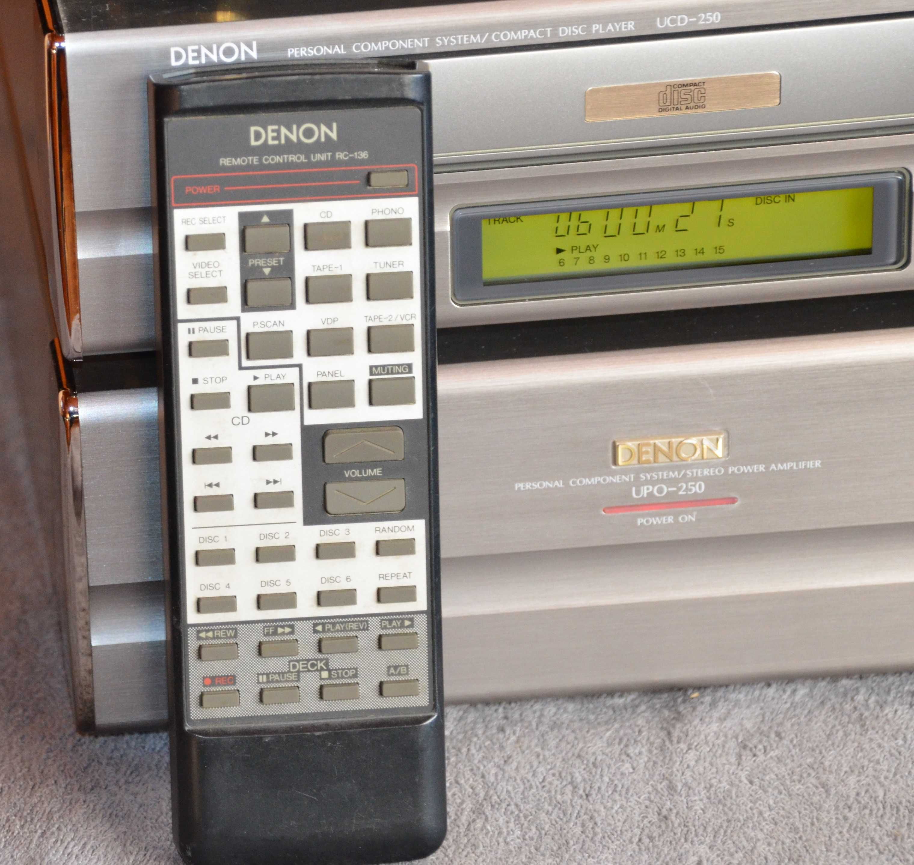 Denon wieża stereo CD Tuner Pre-Amp Końcówka Mocy High`End +Pilot