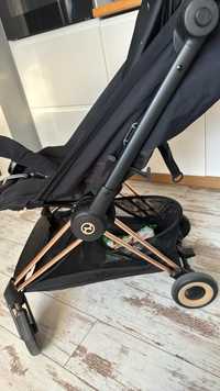 Spacerówka cybex coya sepia black rosegold + pałąk na gwarancjib