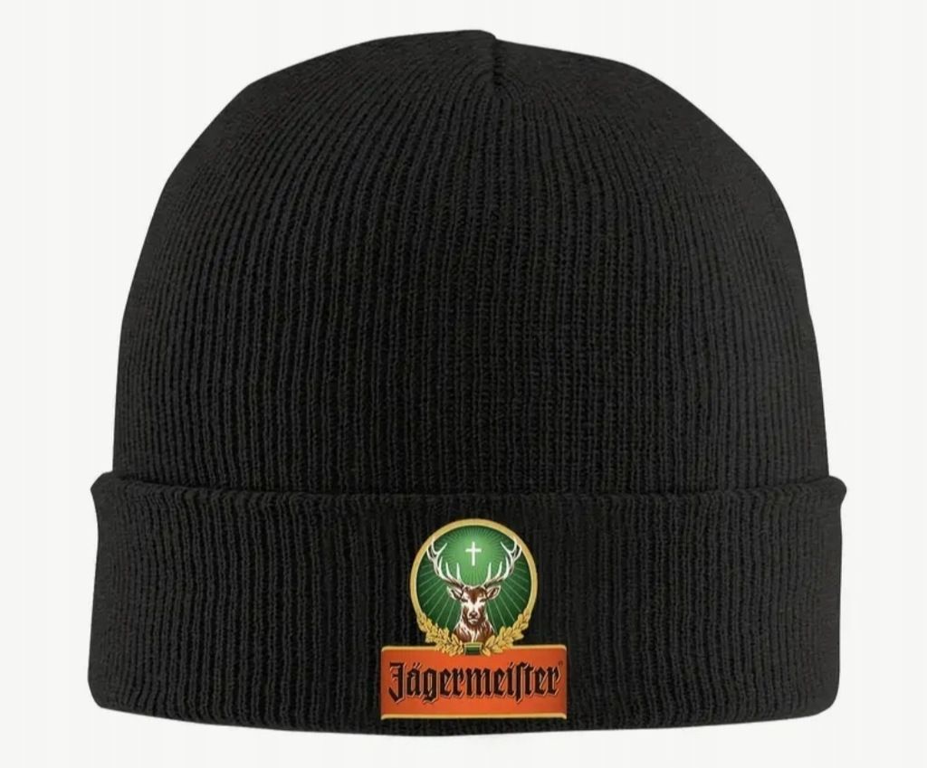 Czapka zimowa beanie Jagermeister Jagermeifter czarna prezent