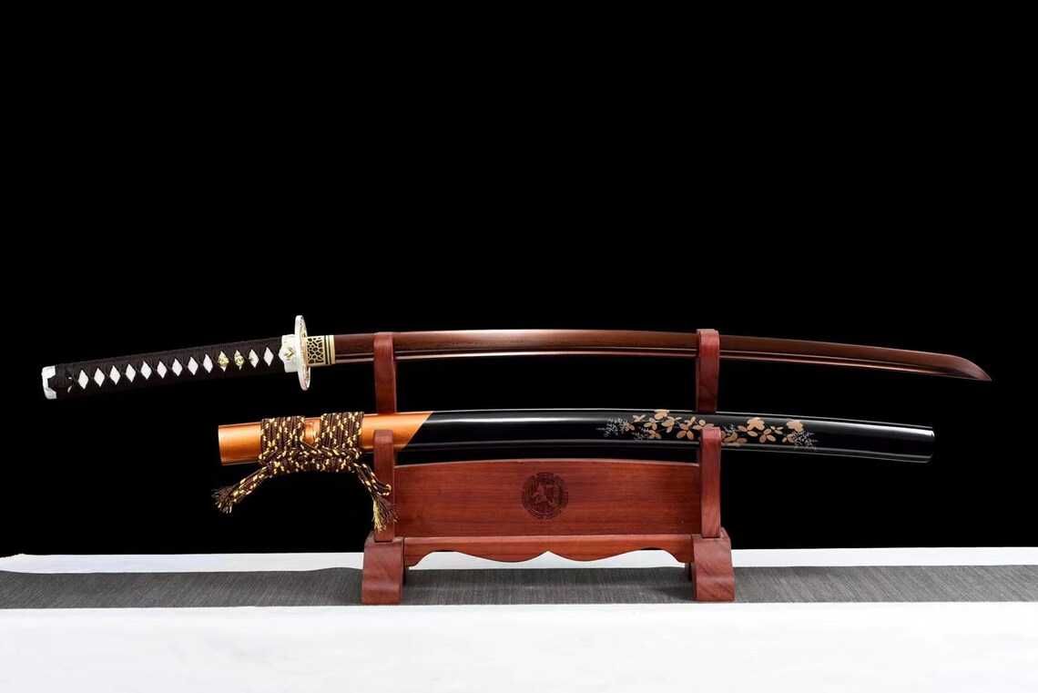 "Krwawy Damast" Miecz japoński samurajski Katana stal1095 szabla tanto